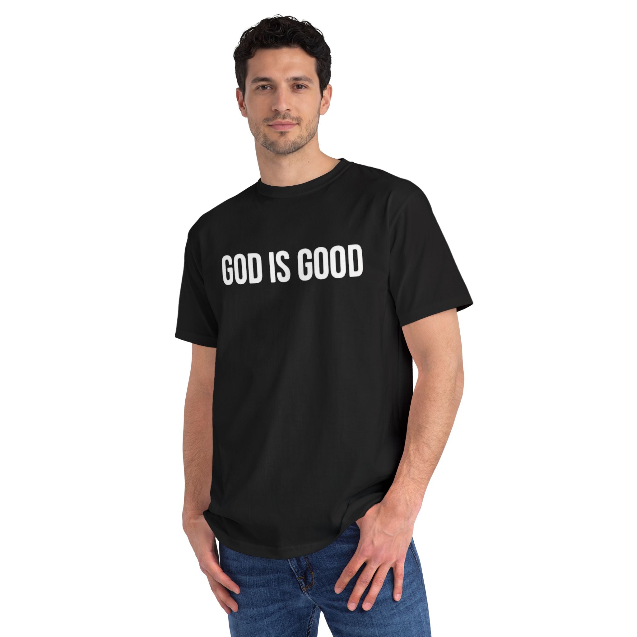 God Is Good Tee — Inspirational Christian T-Shirt (front: GOD IS GOOD, back: You Are Preparing Yourself To Fulfill A Prophecy)