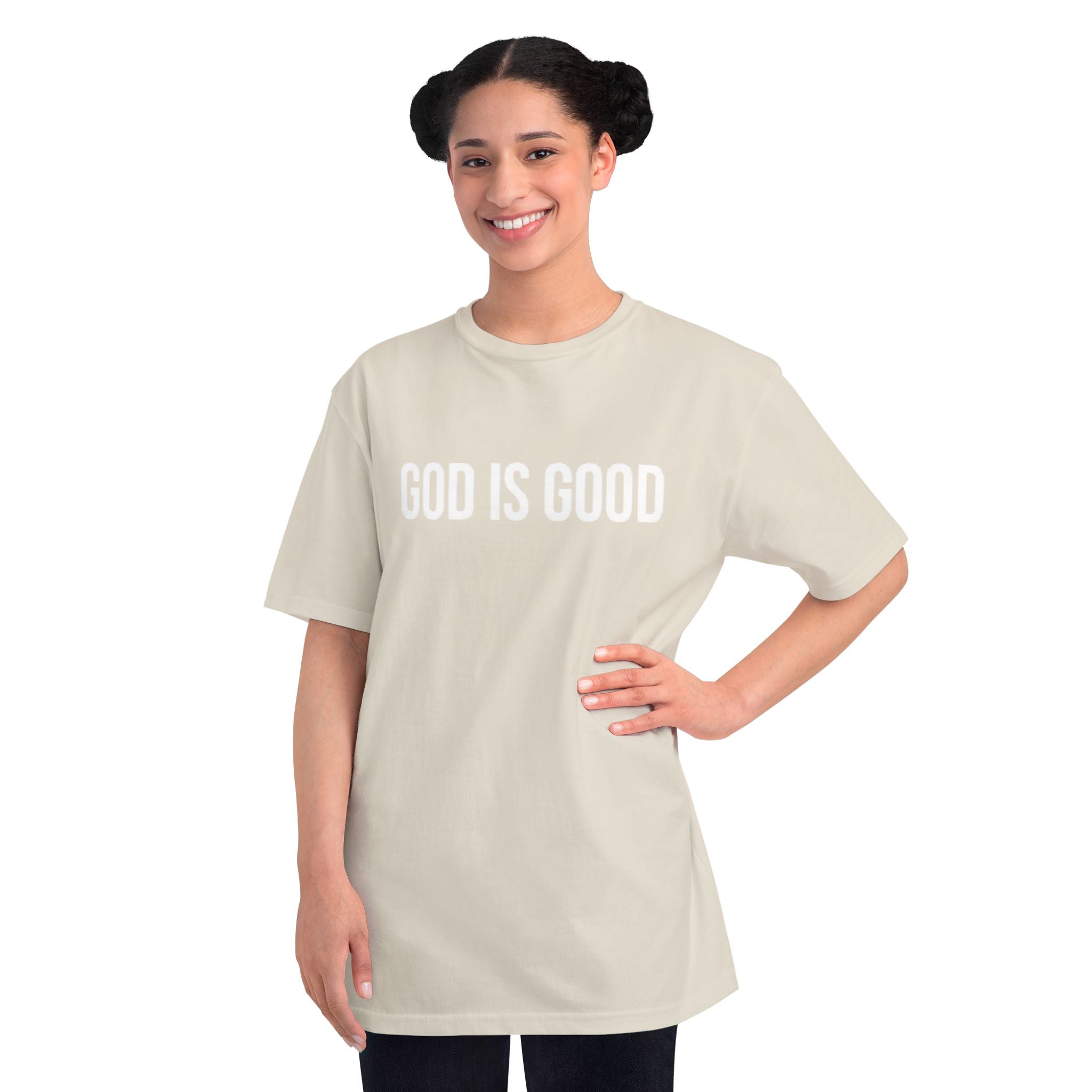 God Is Good Tee — Inspirational Christian T-Shirt (front: GOD IS GOOD, back: You Are Preparing Yourself To Fulfill A Prophecy)