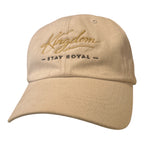 Dad Cap — "Kingdom Stay Royal" Embroidered Beige Baseball Hat