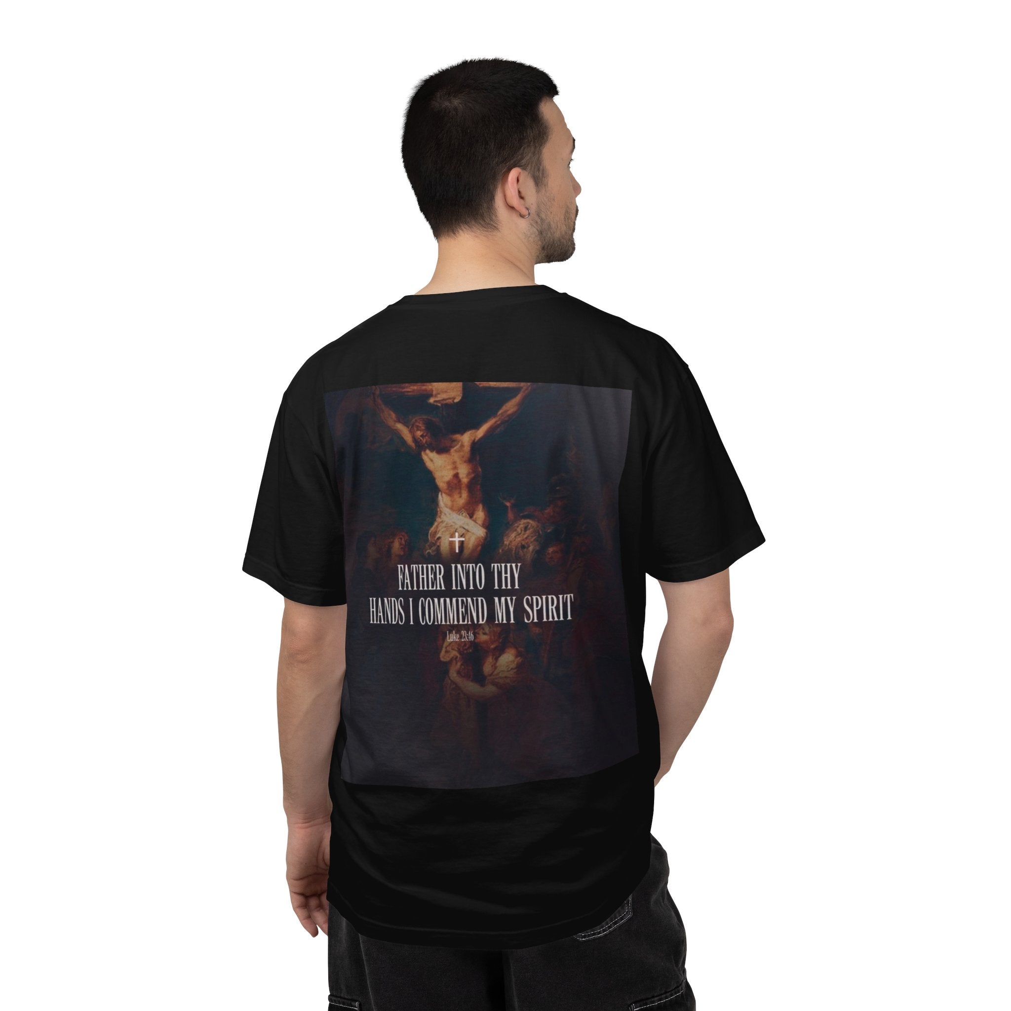Cross at Night Graphic Tee — One Way Sign Christian T-Shirt