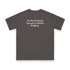God Is Good Tee — Inspirational Christian T-Shirt (front: GOD IS GOOD, back: You Are Preparing Yourself To Fulfill A Prophecy)