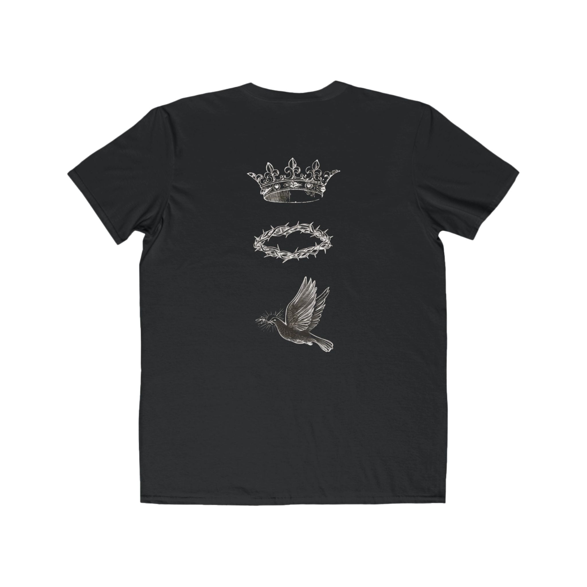 Fear of God Graphic Tee — Crown, Crown of Thorns & Dove Back Design